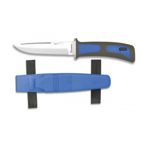 Cuchillo submarinismo azul