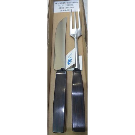 SET DE CUCHILLO Y TENEDOR ARTESANO DE CELSO FERREIRO