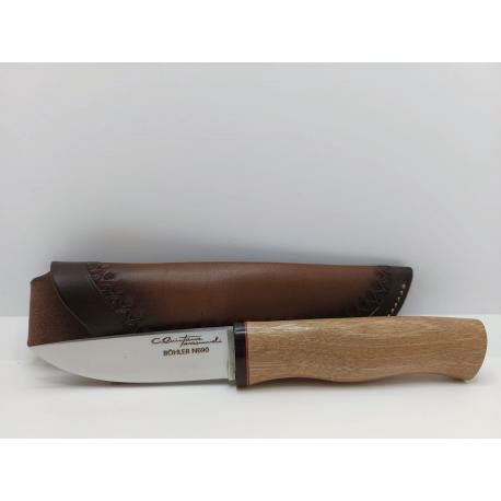 J.C.Quintana cuchillo de monte acero bohler N690 madera nogal