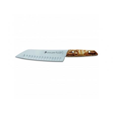 Cuchillo Santoku VIVUM 18 cm, acero, marrón, F.DICK