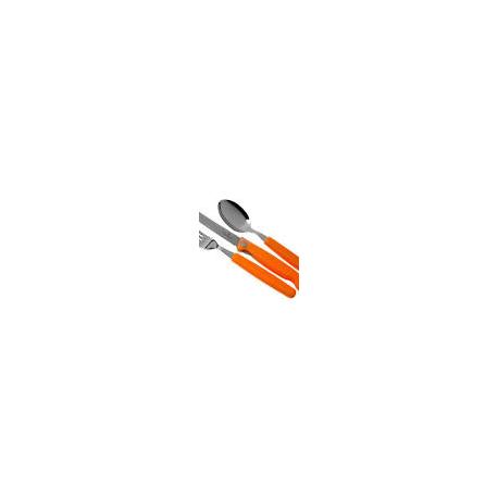 Victorinox Swiss Classic juego de cubiertos de 3-piezas de color naranja con cuchillo plegable, 6.7192.F9